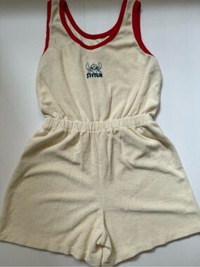 Disney Classics Stitch Terry Cloth Beach Romper Cover Up Girls 13/14